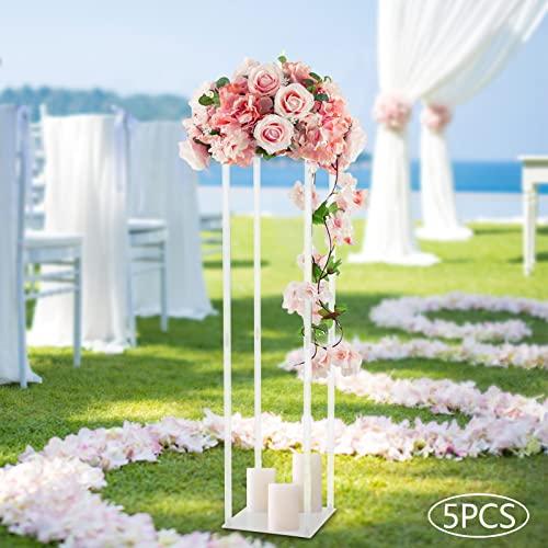 【並行輸入品】ATOLOMOTOR 5 Pcs 39.37in Tall Acrylic Flower Stand Wedding Table_4
