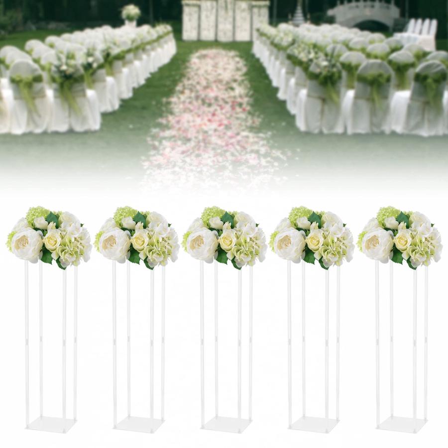 【並行輸入品】ATOLOMOTOR 5 Pcs 39.37in Tall Acrylic Flower Stand Wedding Table_6