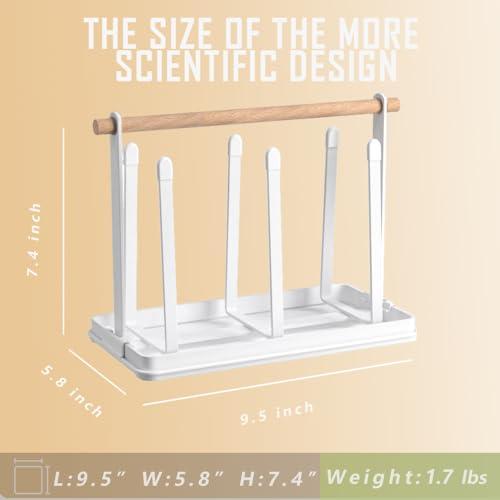 【並行輸入品】Neavessi ガラスカップボトルホルダー 乾燥ラックスタンド キッチンオーガナイザー 取り外し可能なドリップトレイ付き Nea |  | 09
