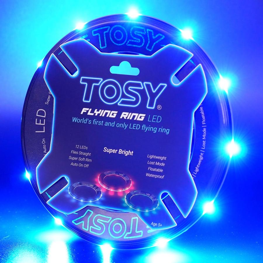 TOSY フライングリング - 12 LED、超高輝度、ソフト、自動ライトアップ