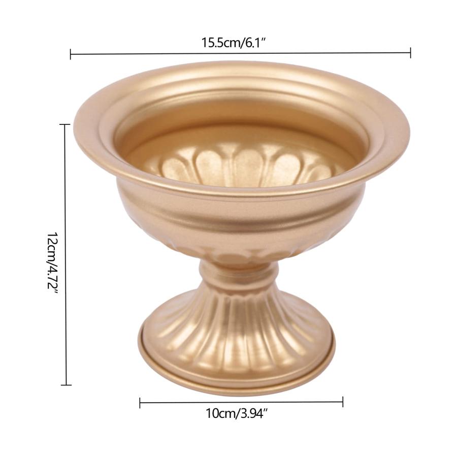 【並行輸入品】Fichiouy 10PCS Vintage Metal Trumpet Flower Vases for Party Deco_3