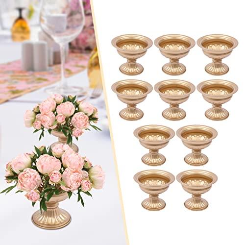【並行輸入品】Fichiouy 10PCS Vintage Metal Trumpet Flower Vases for Party Deco_7