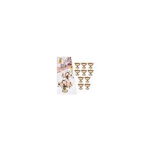 【並行輸入品】Fichiouy 10PCS Vintage Metal Trumpet Flower Vases for Party Deco_8