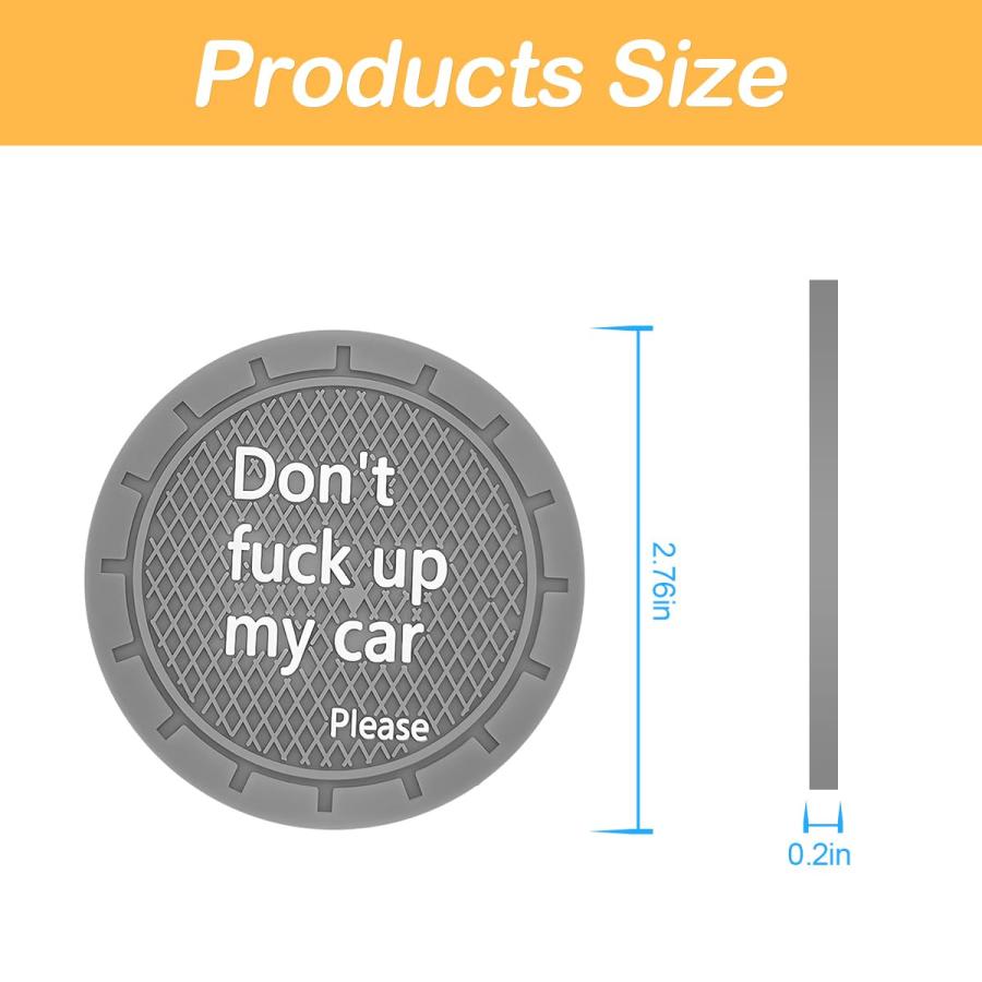 【並行輸入品】Osilly 車用カップホルダー2個 2.75インチ 滑り止めインサート カップホルダーコースター 防水PVCカップマット 自動車 |  | 03