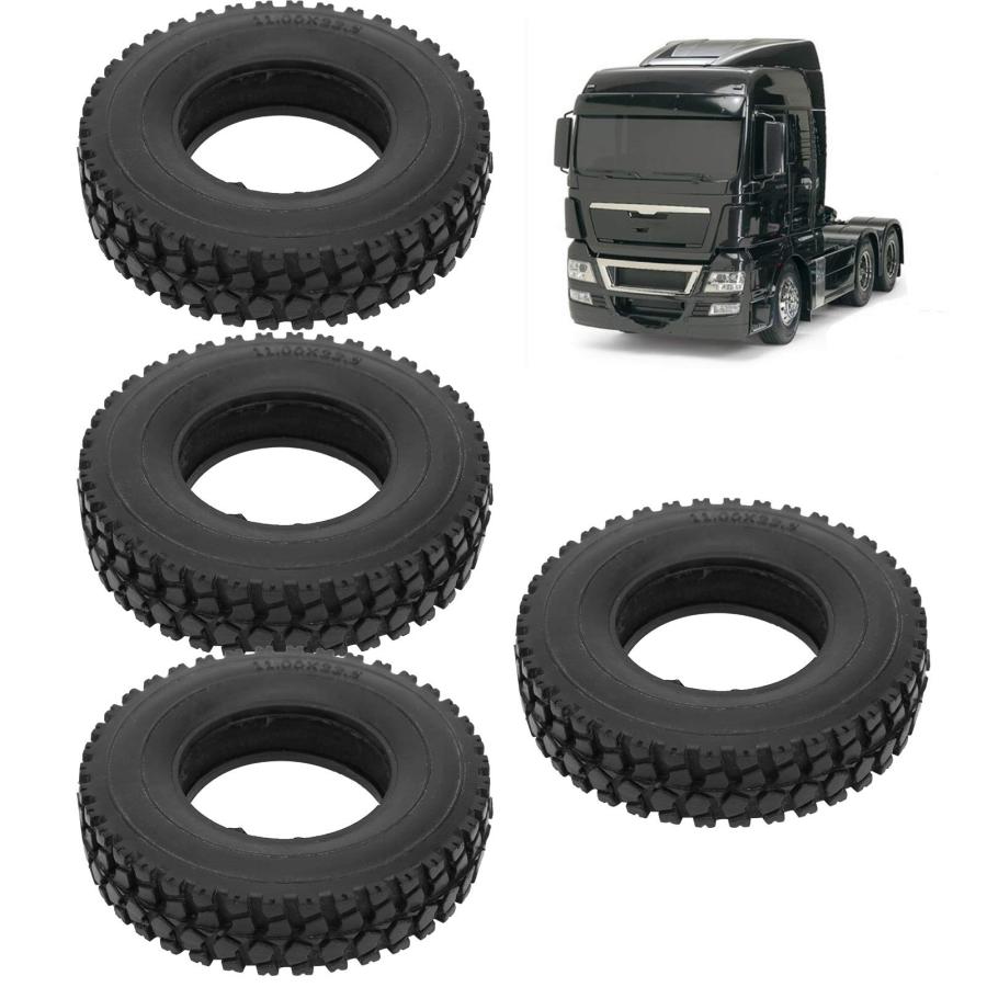 並行輸入品】QANYEGN 1/14 ゴムタイヤ 4個 クラッシュストーン