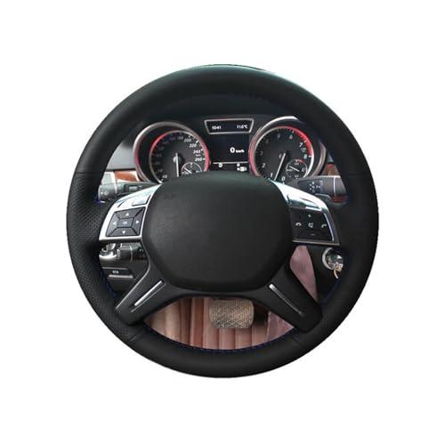 メルセデスベンツ MB W204 ステアリングホイール ハンドル 並行輸入品】手縫いブラックレザー車のステアリングホイールカバー