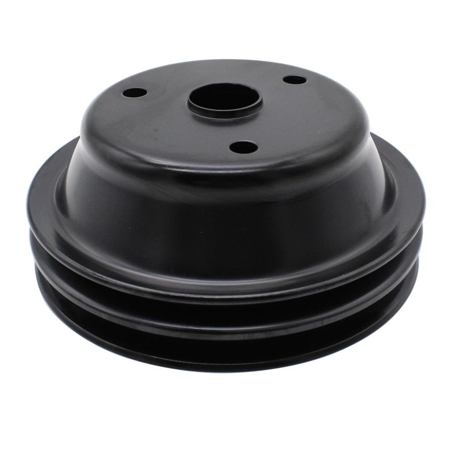 【並行輸入品】YUCHENSHLP Black Steel Crankshaft Pulley Double Groove LWP Long_3