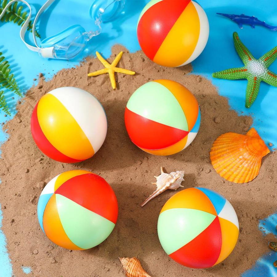 【並行輸入品】Leyndo 30 Pack 4\" Extra Large Beach Stress Balls Bulk Giant Rainの画像
