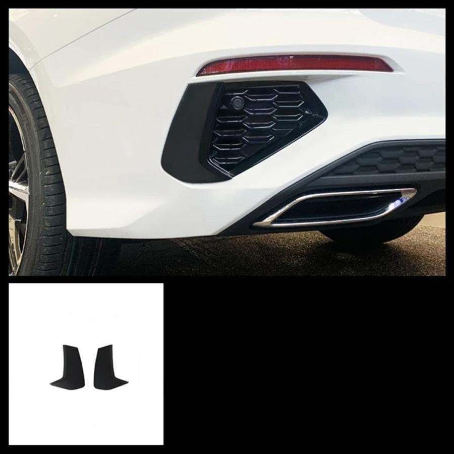 【並行輸入品】アウディA3 8Y 2021 2022、車のフォグランプカバートリム、車のフロントとリアのフォグランプ装飾アクセサリー、車の黒のA_6
