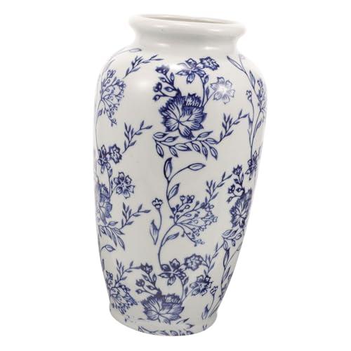 【並行輸入品】VOSAREA Blue and White Porcelain Vase Chinese Ceramic Vase Cente_1