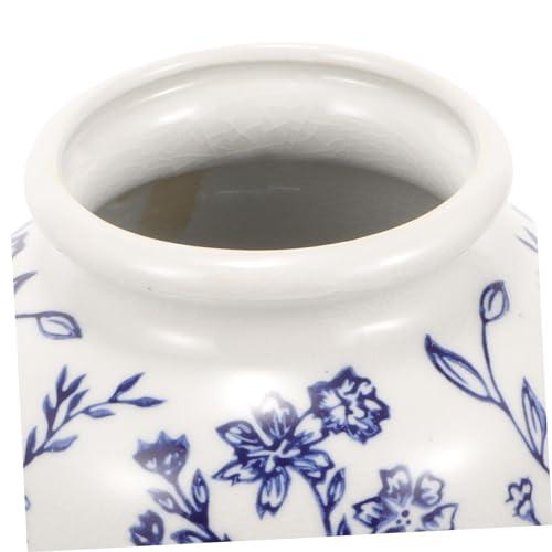 【並行輸入品】VOSAREA Blue and White Porcelain Vase Chinese Ceramic Vase Cente_4