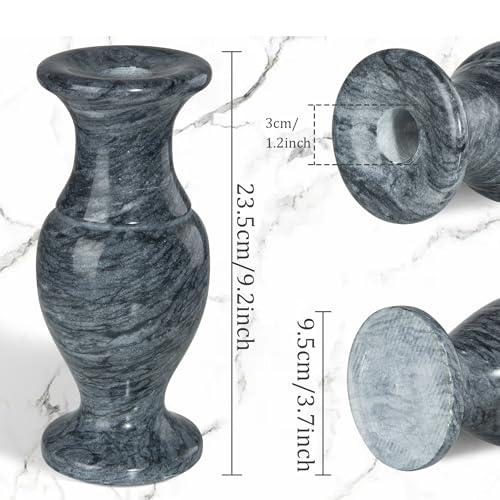 並行輸入品】天然大理石 墓地花瓶 大理石の花瓶 排水穴付き 家の