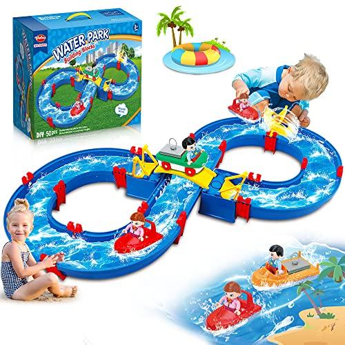 【並行輸入品】VATOS Kids Outdoor Water Table Toys, Water Park Playset 50PCS DI_1