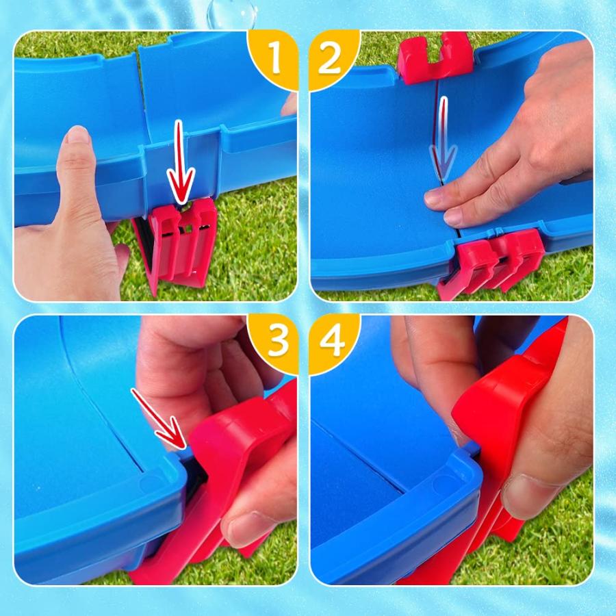 【並行輸入品】VATOS Kids Outdoor Water Table Toys, Water Park Playset 50PCS DI_9