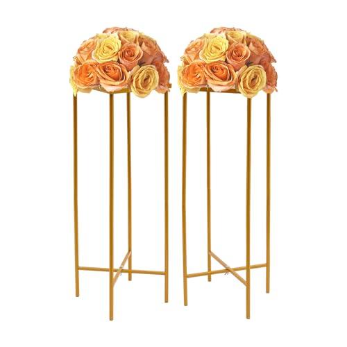 【並行輸入品】BANLICALI 10Pcs Wedding Flower Stand， Modern 29.9in Tall Metal C_1