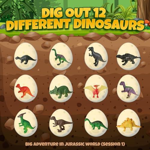【並行輸入品】SMILESSKIDDO Dinosaur Eggs Excavation Dig Kit 12 Pack Dino Egg_4