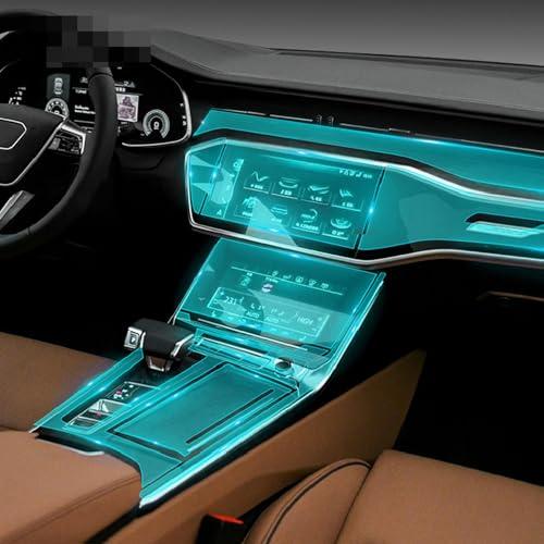 【並行輸入品】ChrOx 車内センターコンソール傷防止TPU透明保護フィルムシフト位置ピアノボードPPF、アウディS6 RS6用2019 202_1