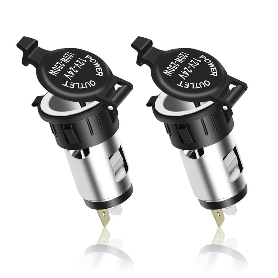 【並行輸入品】2PCS 12V Cigarette Lighter Socket   Car Cigarette Lighter Socket | 