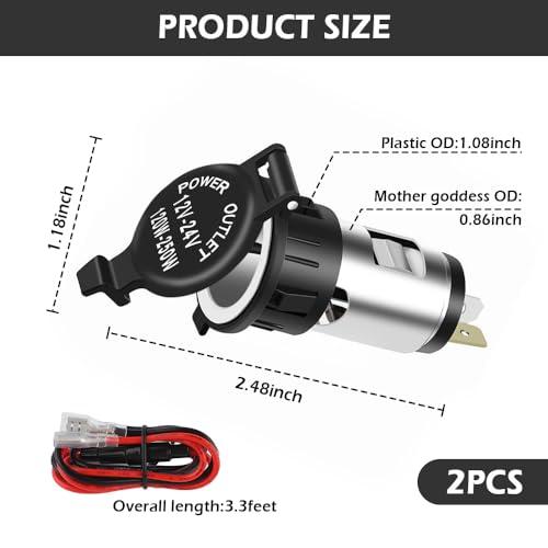 【並行輸入品】2PCS 12V Cigarette Lighter Socket   Car Cigarette Lighter Socket |  | 04