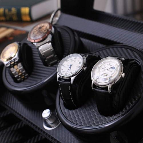 【並行輸入品】NOALED Watch Winder, 4+6 Carbon Fiber Automatic Mechanical Watchの画像