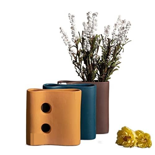 【並行輸入品】花瓶 モダンなセラミック花瓶 クリエイティブ不規則なレストランのデスクトップ装飾品 リビングルームの家の装飾 花瓶 花瓶 (色 :_7