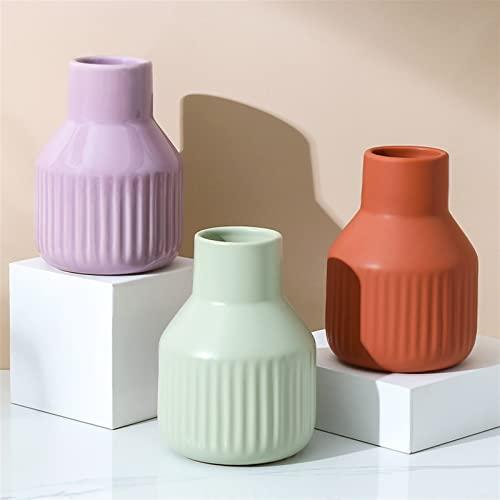 【並行輸入品】花瓶 北欧シンプルなセラミック花瓶クリエイティブドライフラワーアレンジメント家庭用リビングルームダイニングテーブル寝室の装飾花瓶_7