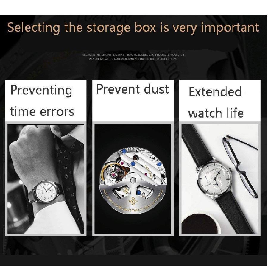 【並行輸入品】Watch Winders, Watch Winder Box for Men 8+9 Leather Storages,Autの画像