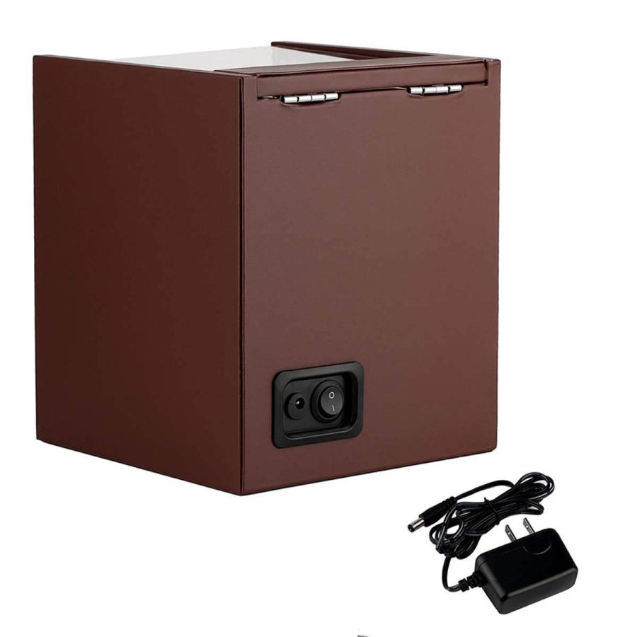 【並行輸入品】Automatic Watch Winder,Household Wood Double Display Storage Boxの画像