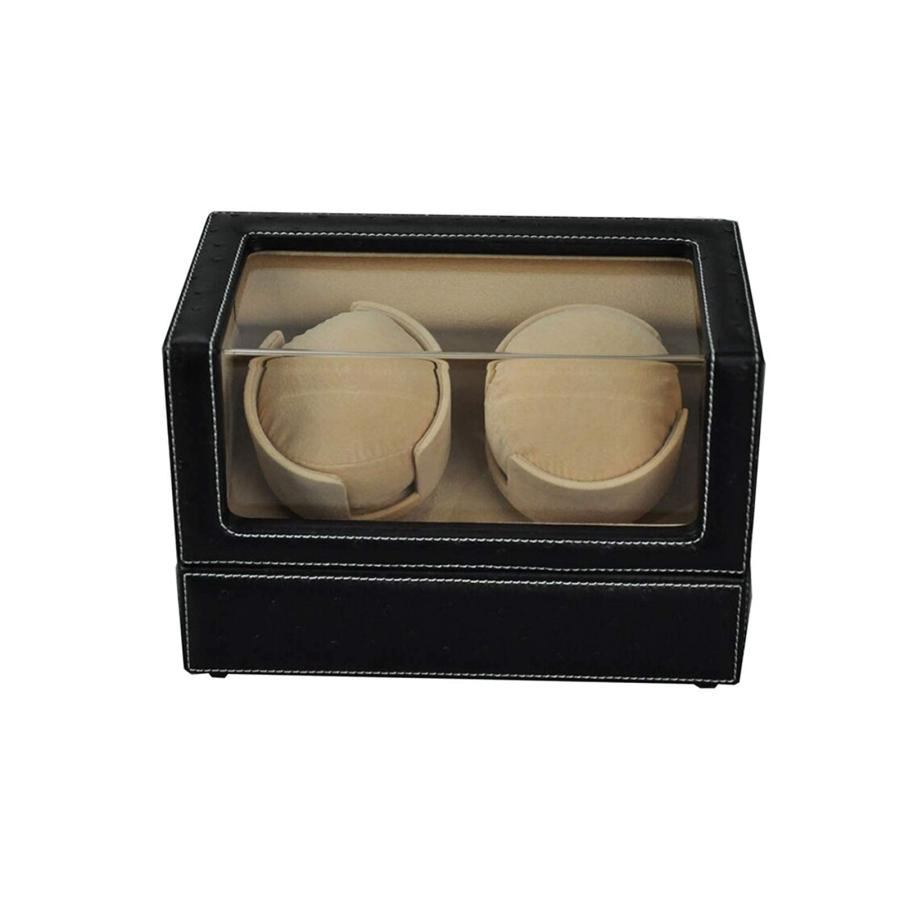 【並行輸入品】Watches and Jewelry Automatic Double Watch Winder, PU Leather, 4の画像