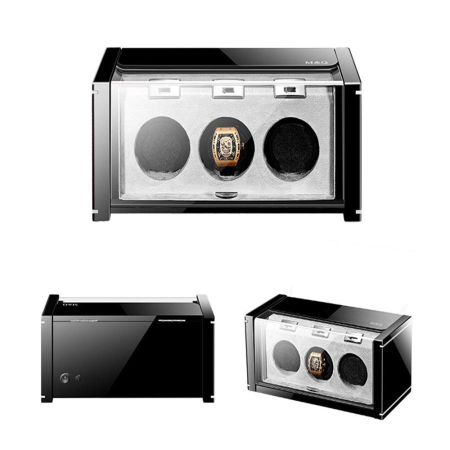 【並行輸入品】Watch Winder,Automatic Watch Winder Velvet Lining Triple Watch W_3