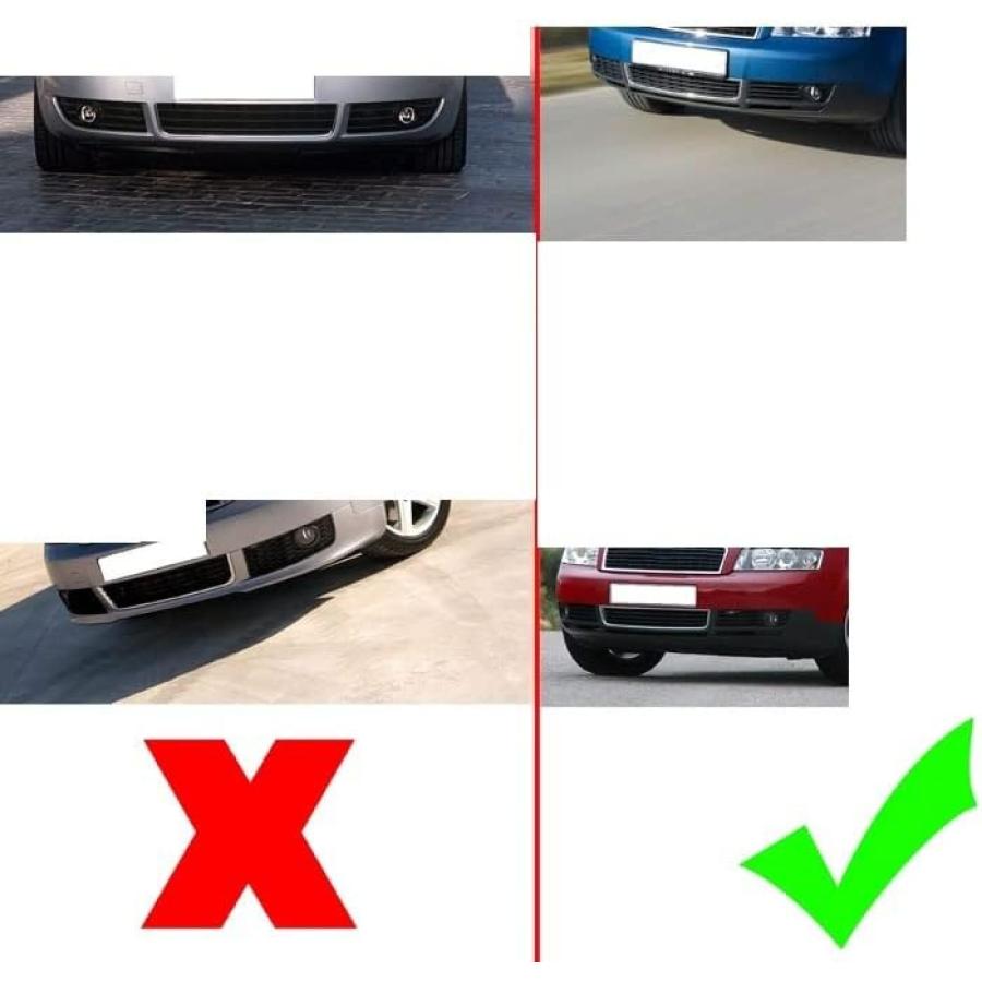 【並行輸入品】GAFENO 車のフロントバンパーフォグライトカバーフォグランプグリルベゼル外装部品フォグライトカバーアウディ A4 B6 2_6