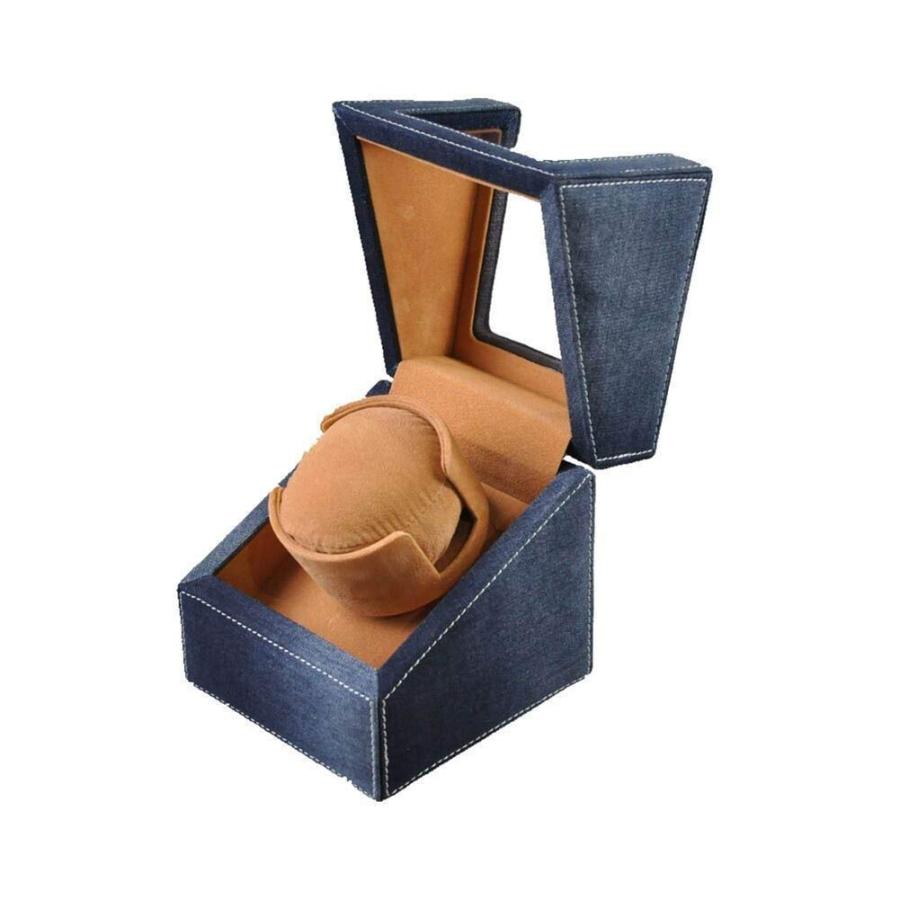 【並行輸入品】Automatic Watch Winder,Single Denim Art Premium Silent Motor Wooの画像