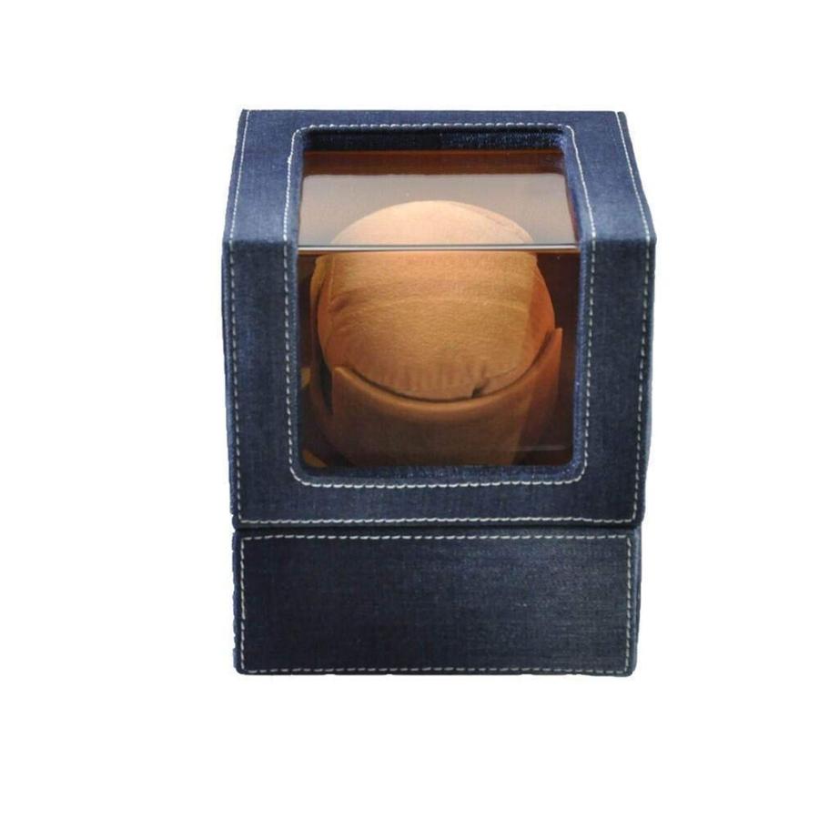 【並行輸入品】Automatic Watch Winder,Single Denim Art Premium Silent Motor Wooの画像