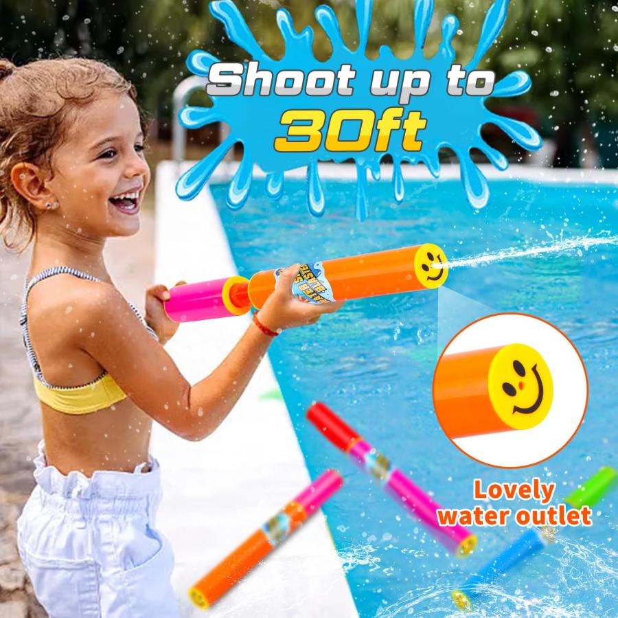 【並行輸入品】Minutry 8 Packs Pool Toys Water Blaster for Kids Ages 4 8 (6 Pacの画像