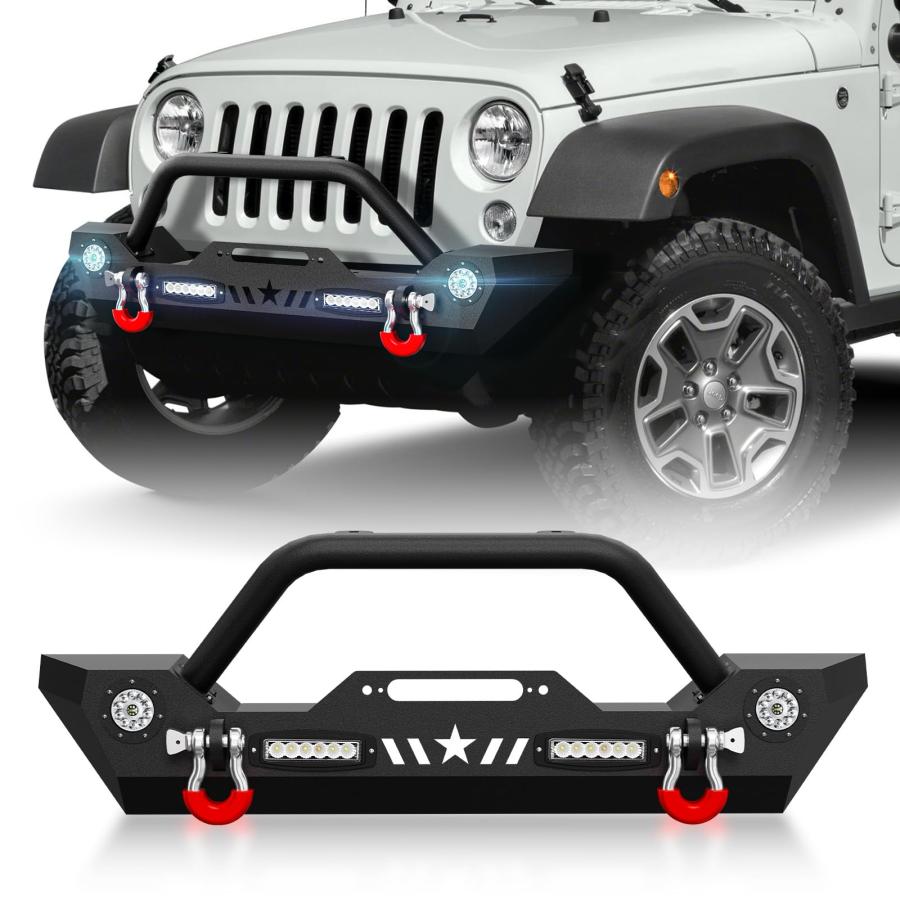 並行輸入品】OBNAUX フロントバンパー 2007 2024 ラングラー JK JKU JL