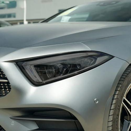 【並行輸入品】ChrOx 車のヘッドライト保護フィルムAMGアクセサリー透明ブラックTPUステッカー、メルセデスベンツCLSクラスW218 C2_1