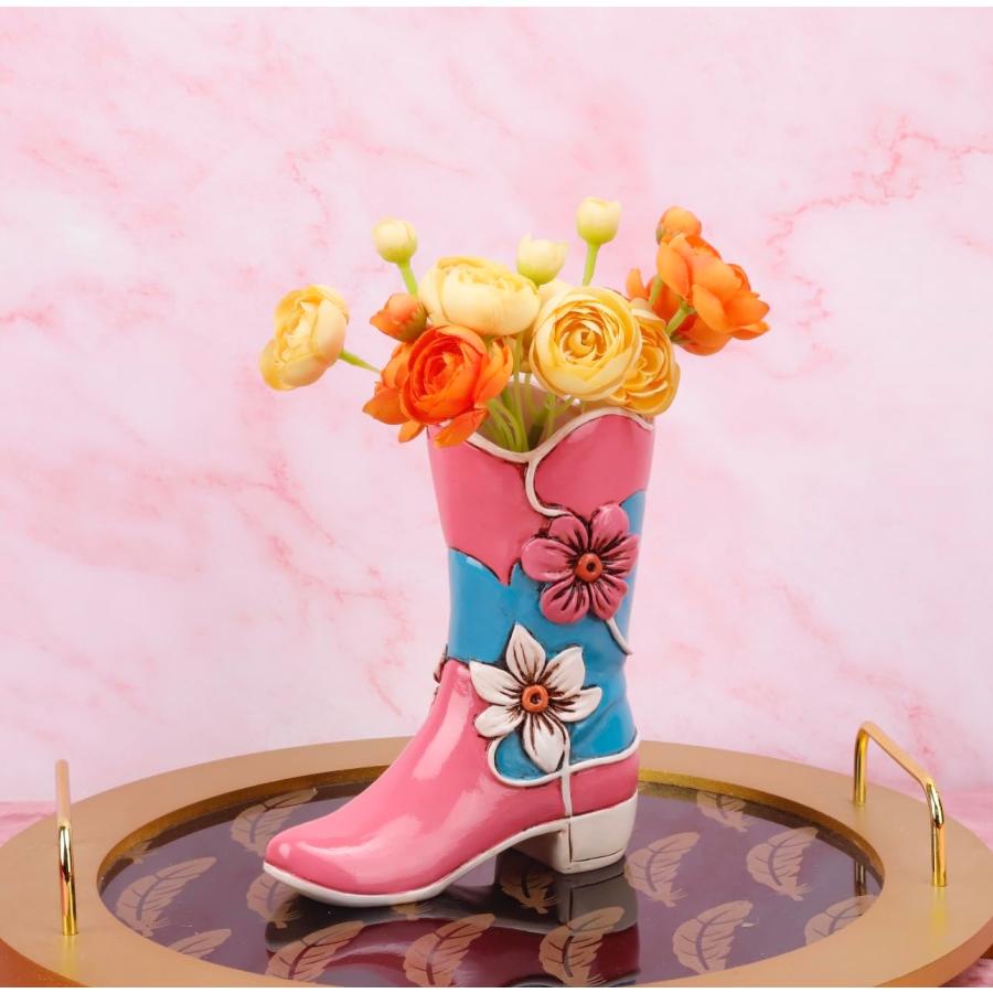 並行輸入品】カウボーイブーツ花瓶 ブーツ装飾 カウボーイブーツ