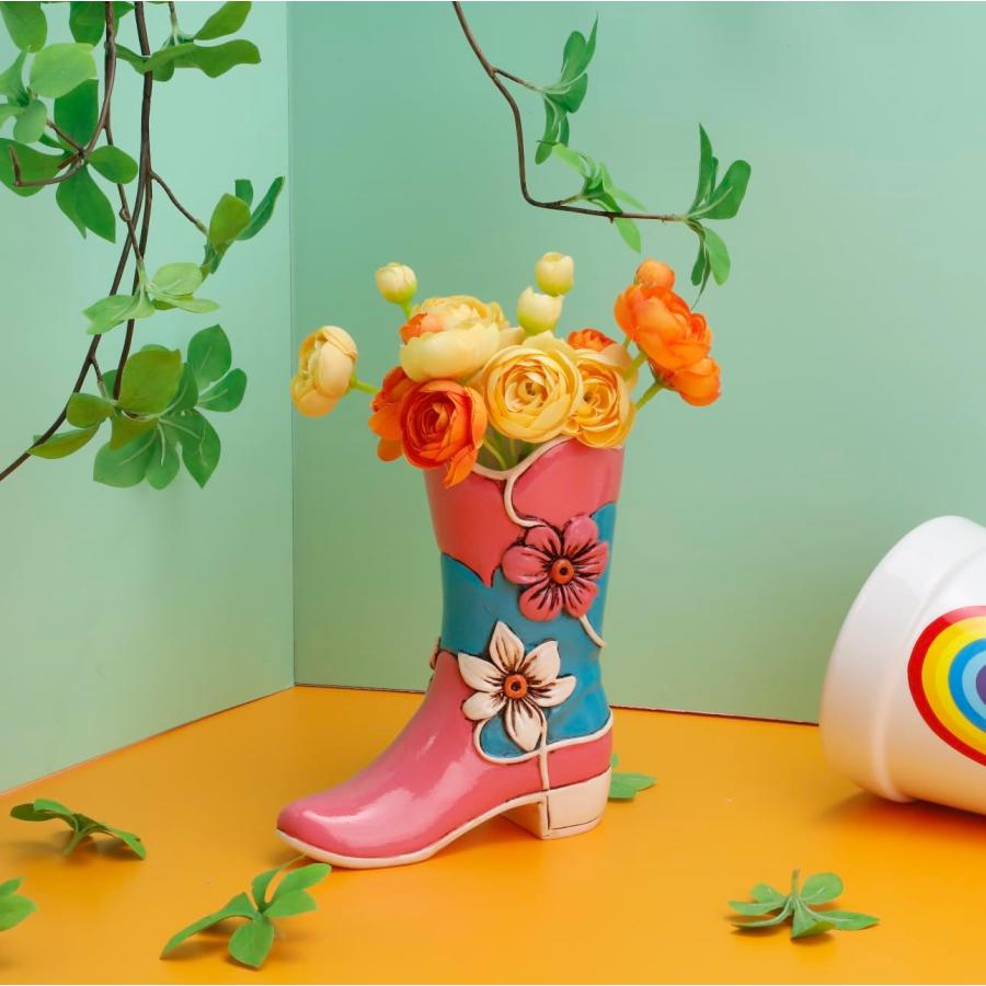 並行輸入品】カウボーイブーツ花瓶 ブーツ装飾 カウボーイブーツ