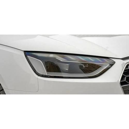 【並行輸入品】ChrOx 車カバーヘッドライト保護フィルム透明ブラックステッカーアクセサリーアンチスクラッチ自動車修理2個、アウディA4 B8_1
