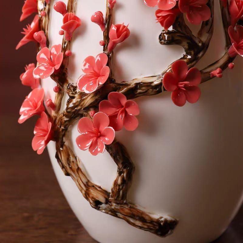 【並行輸入品】Dehua Ceramic Plum Blossom vase, high end Porcelain Decoration fの画像