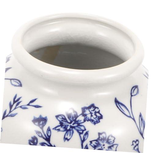【並行輸入品】LIFKICH Blue and White Porcelain Vase Chinese Floral Vase Feng S_7