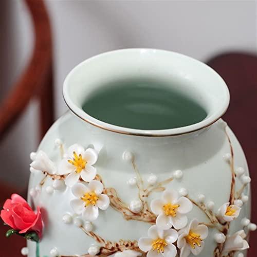 【並行輸入品】Flower Vase Ceramic Vase Ornaments Home Decoration Porcelain Liv_7