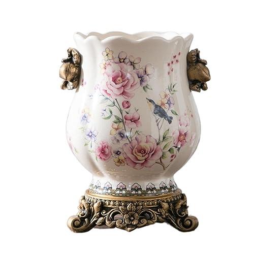 並行輸入品】花瓶装飾的な新しい中国風のセラミック花瓶 