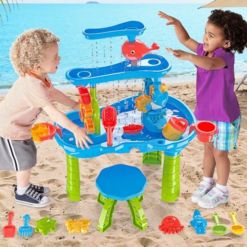 【並行輸入品】deAO SWT BB3 砂水テーブル アウトドア deAO 3 Tier Sand Water Table Beach Summの画像
