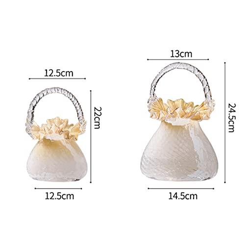 【並行輸入品】花瓶装飾かわいい北欧花瓶高級美的センターピースヴィンテージ花瓶現代中国 Decoracion Para El Hogar ルームイの画像
