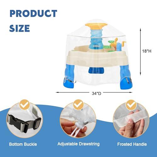 【並行輸入品】IndigoTempest9 子供用ウォーターテーブルカバー Spiralin' Seas Waterpark プレイテーブルカバの画像