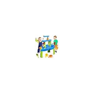 【並行輸入品】SUPER JOY ウォーターテーブル 幼児用 3~5歳 | 3段 子供用ウォーターテーブル 屋外遊び用 | キッズアクティビティの画像