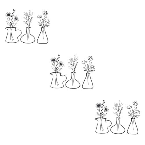 【並行輸入品】ABOOFAN 9 Pcs Wall Decorations Outdoor Vase Home Accents Decor H_1
