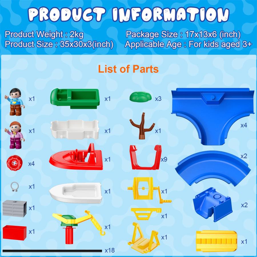 【並行輸入品】zinat Water Table for Toddlers, Sand Water Sensory Table Toys foの画像