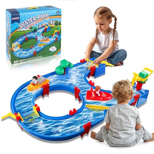 【並行輸入品】zinat Water Table for Toddlers， Outdoor Kids Water Sensory Table_1
